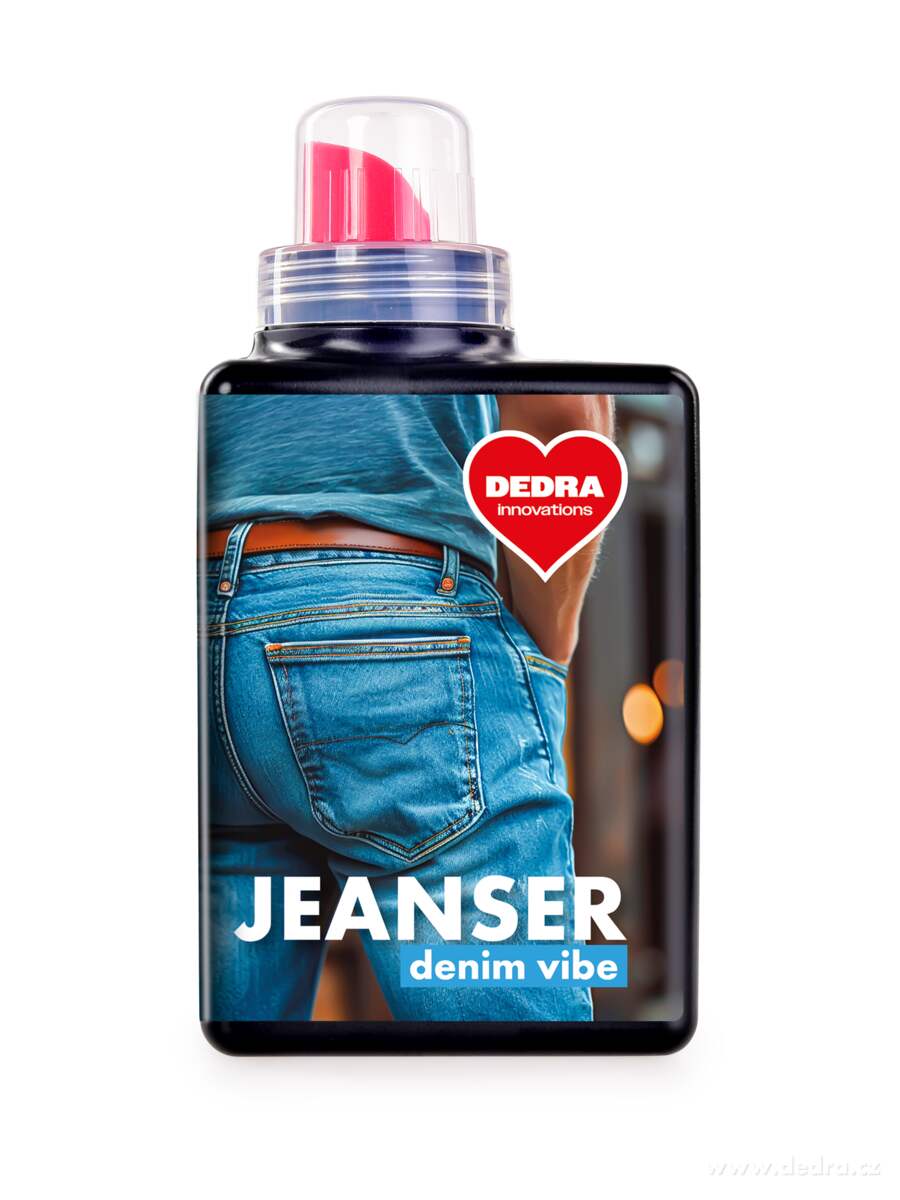 JEANSER | Prací gel na denim & tmavé prádlo | stabilizátor barev & bioenzymy | DENIM VIBE | 20 praní