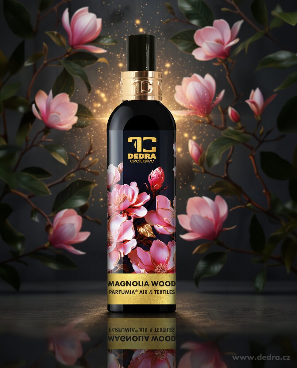 MAGNOLIA WOOD | Osvěžovač vzduchu & textilií | luxusní parfémový sprej | 200 ml