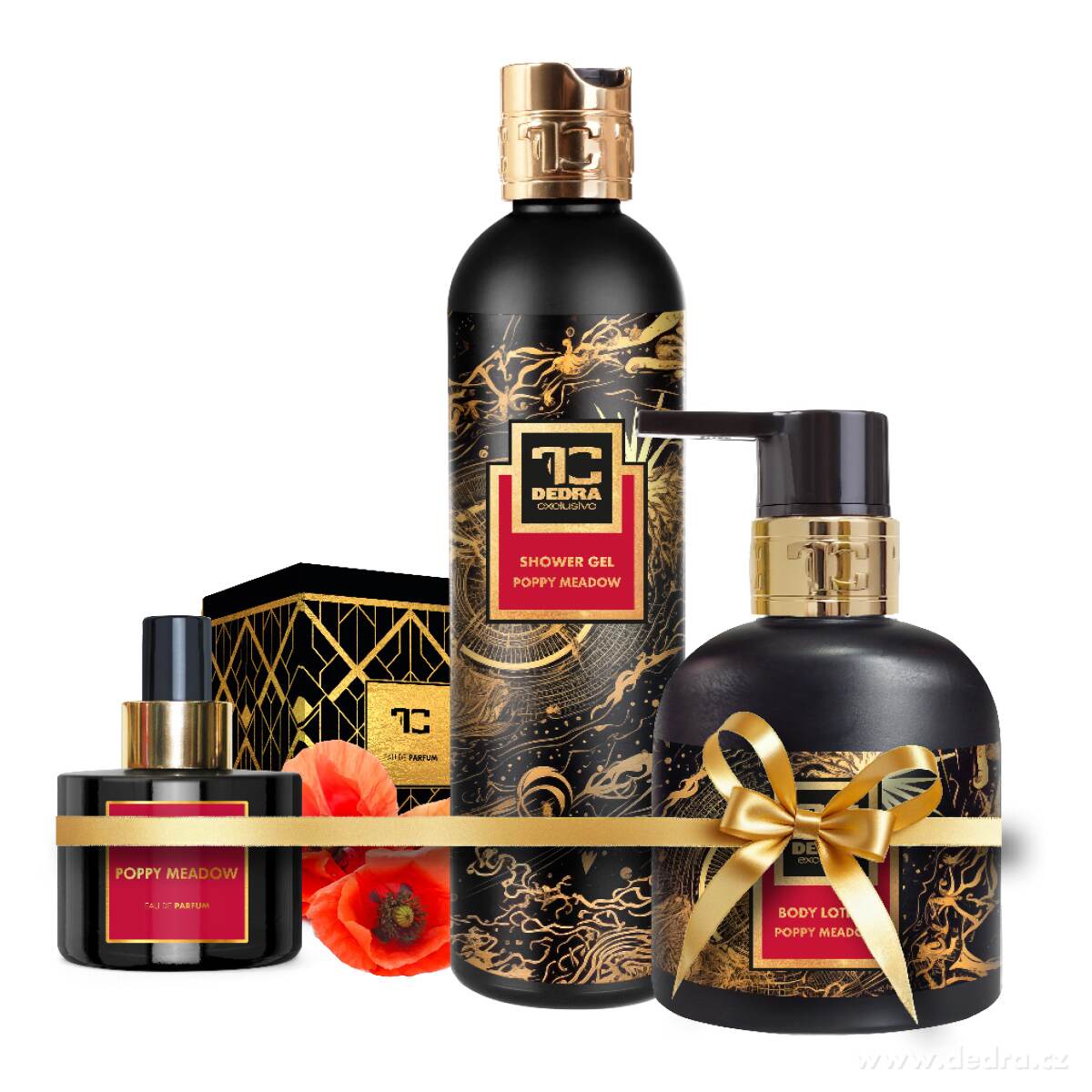 POPPY MEADOW | dárková sada EDP + tělové mléko + sprchový gel | 1+2 ZDARMA