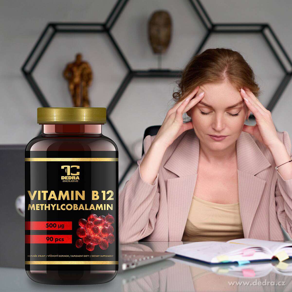 Sada 1+1 VITAMIN B12 a KYSELINA LISTOVÁ, 90 ks + 60 ks