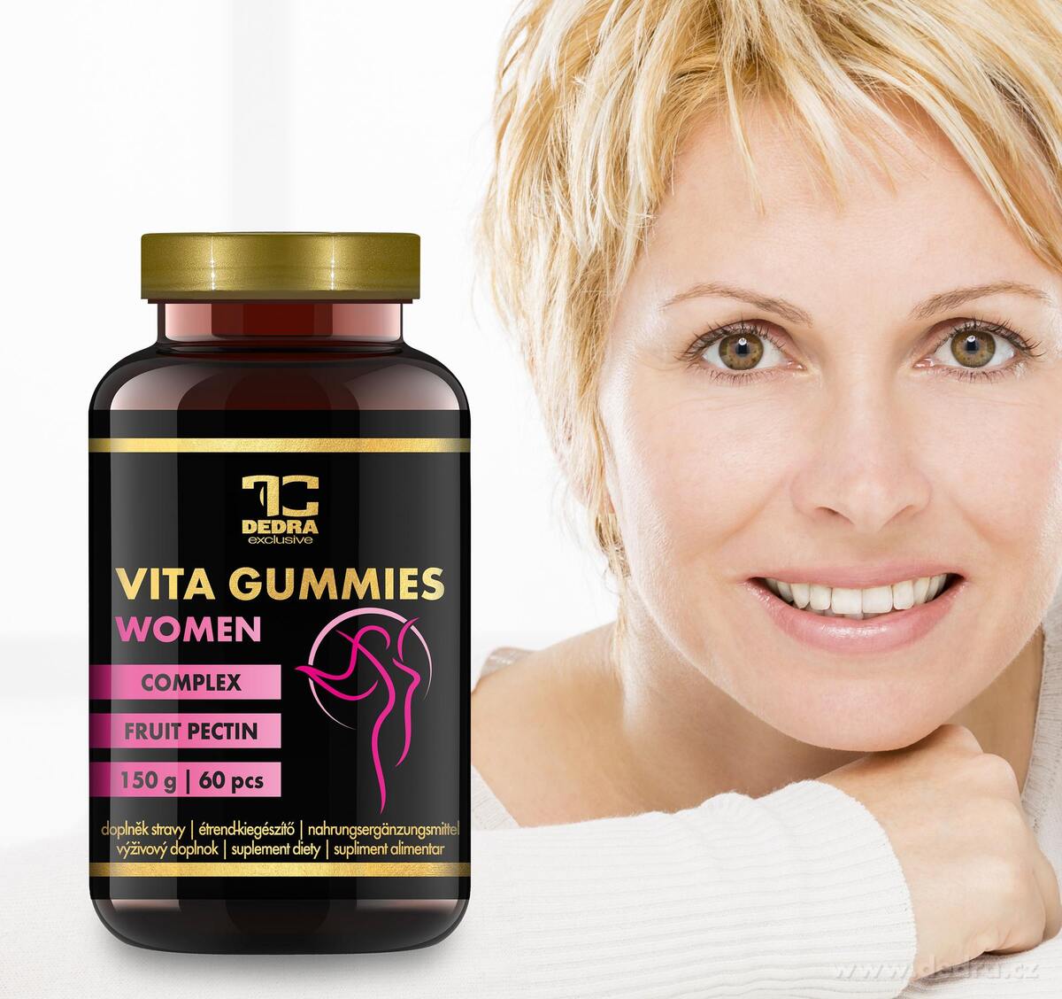 VITA GUMMIES WOMAN | Multivitaminoví želé medvídci pro ženy | s tropickou příchutí | 60 ks