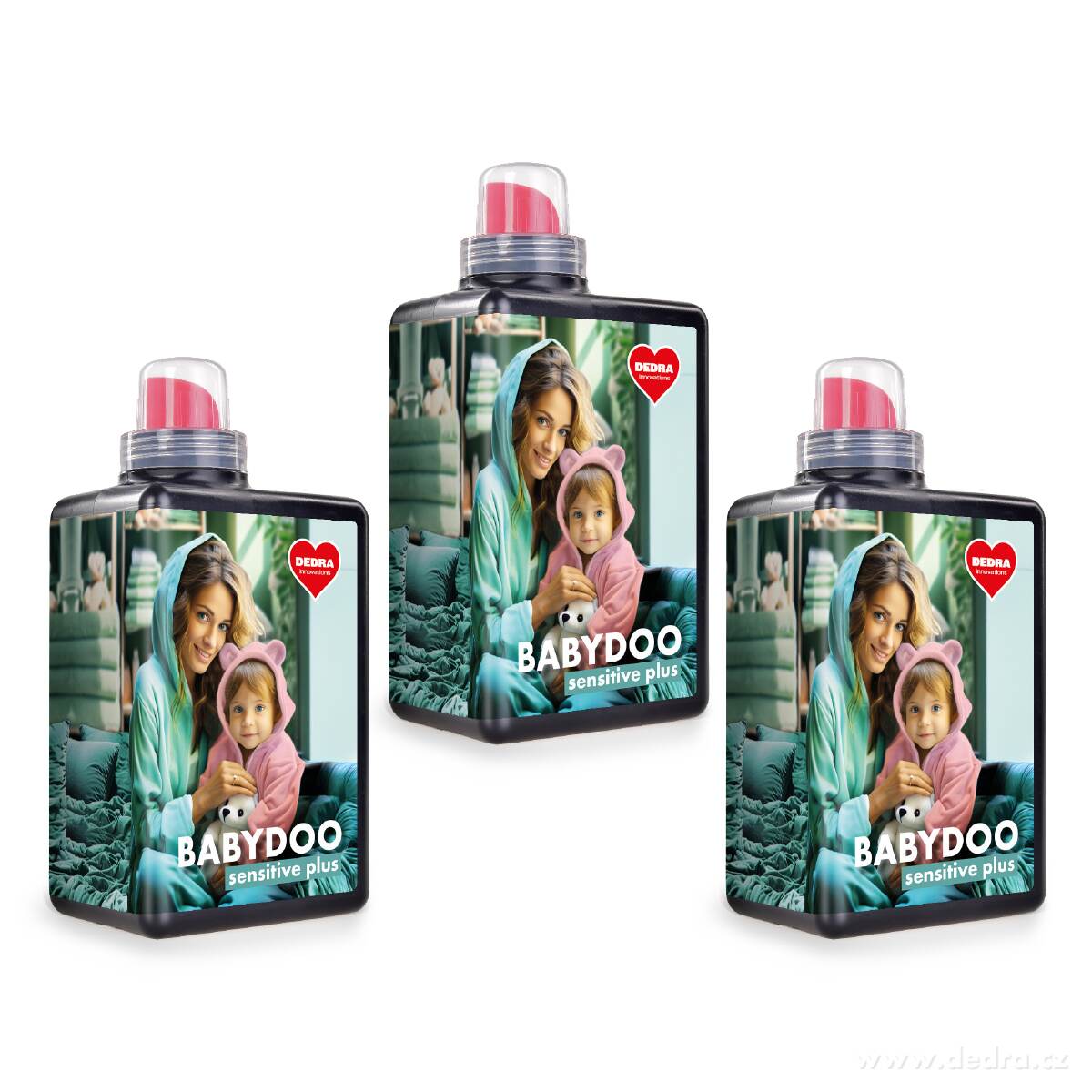 3× BABYDOO | Šetrný prací gel pro miminka & citlivou pokožku | dětské prádlo | 84 praní