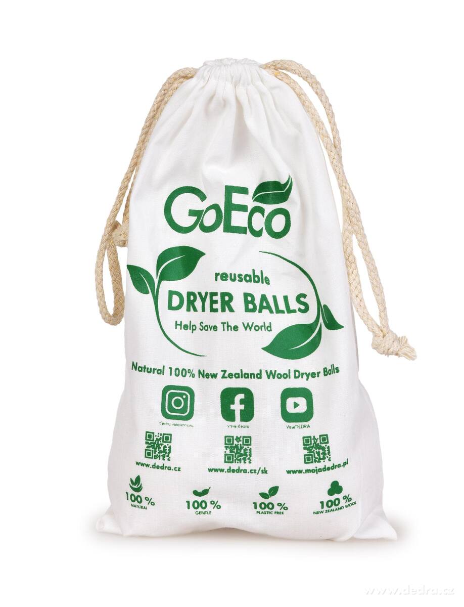 SUŠIČKOKOULE | přírodní vlněné koule do sušičky | 3 ks | GoEco®
