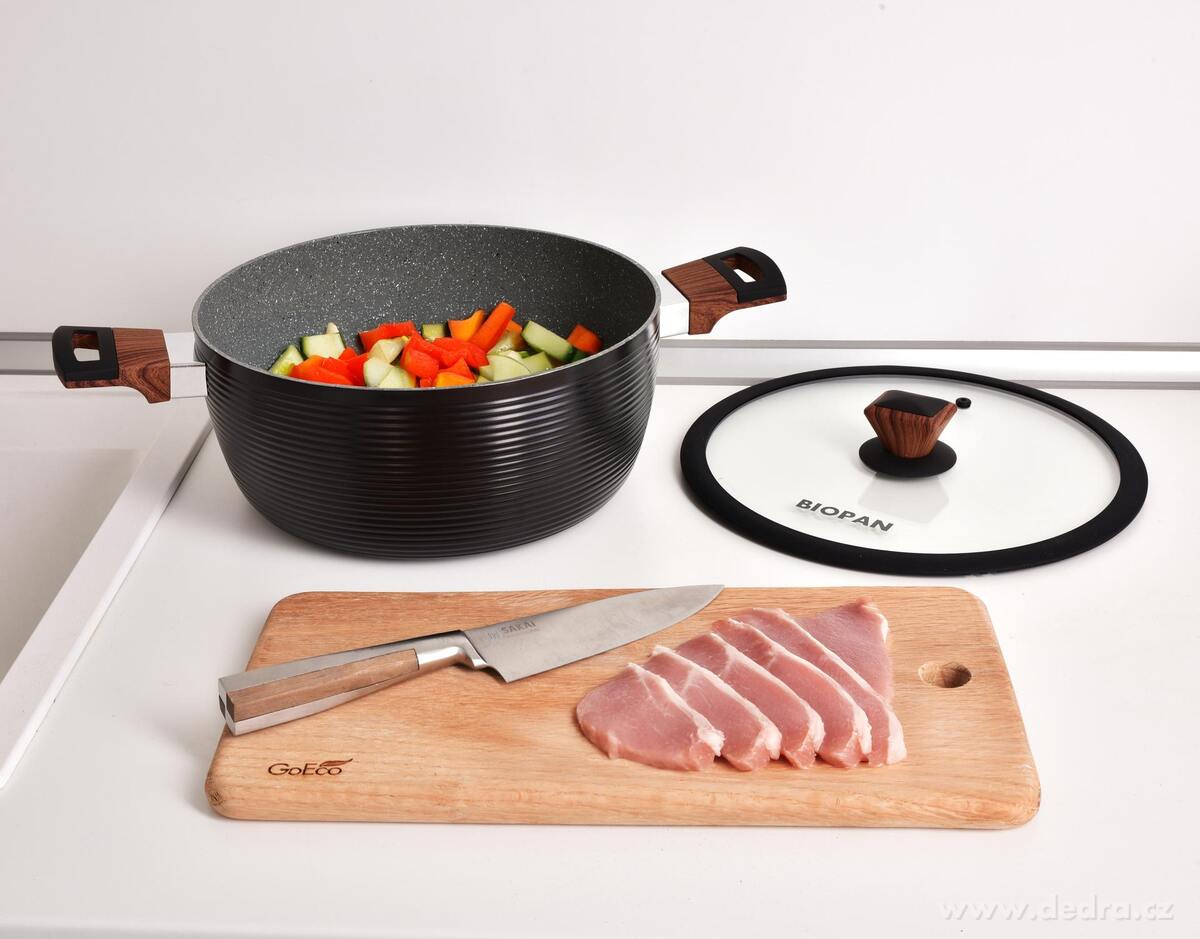 BIOPAN® | robustní hrnec s nepřilnavým povrchem a poklicí | Ø 28 cm | 6 L