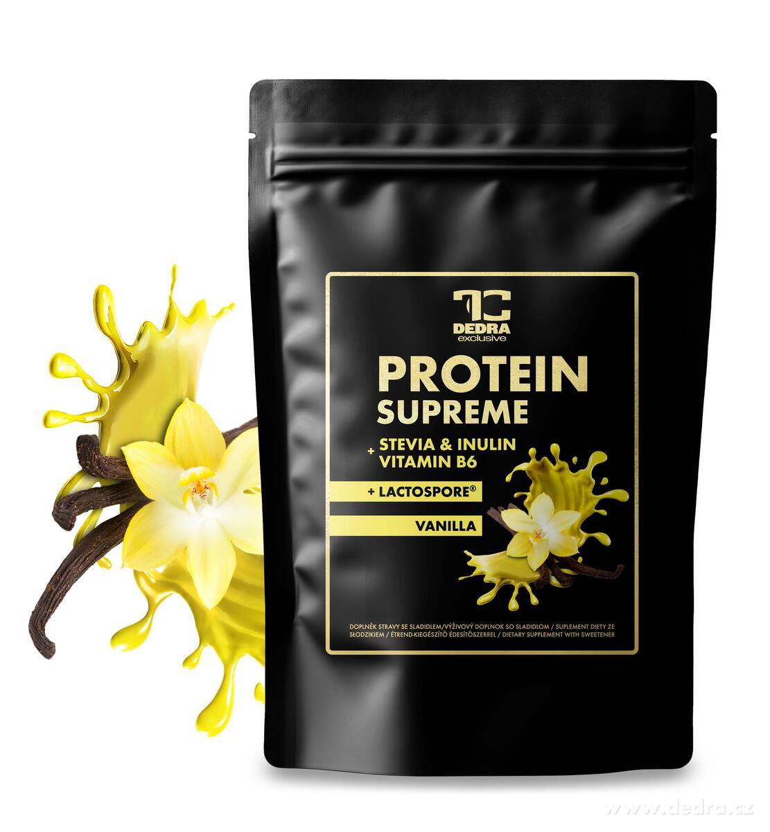PROTEIN SUPREME | komplexní proteinový nápoj se Stevií, Inulinem a probiotikem LactoSpore®