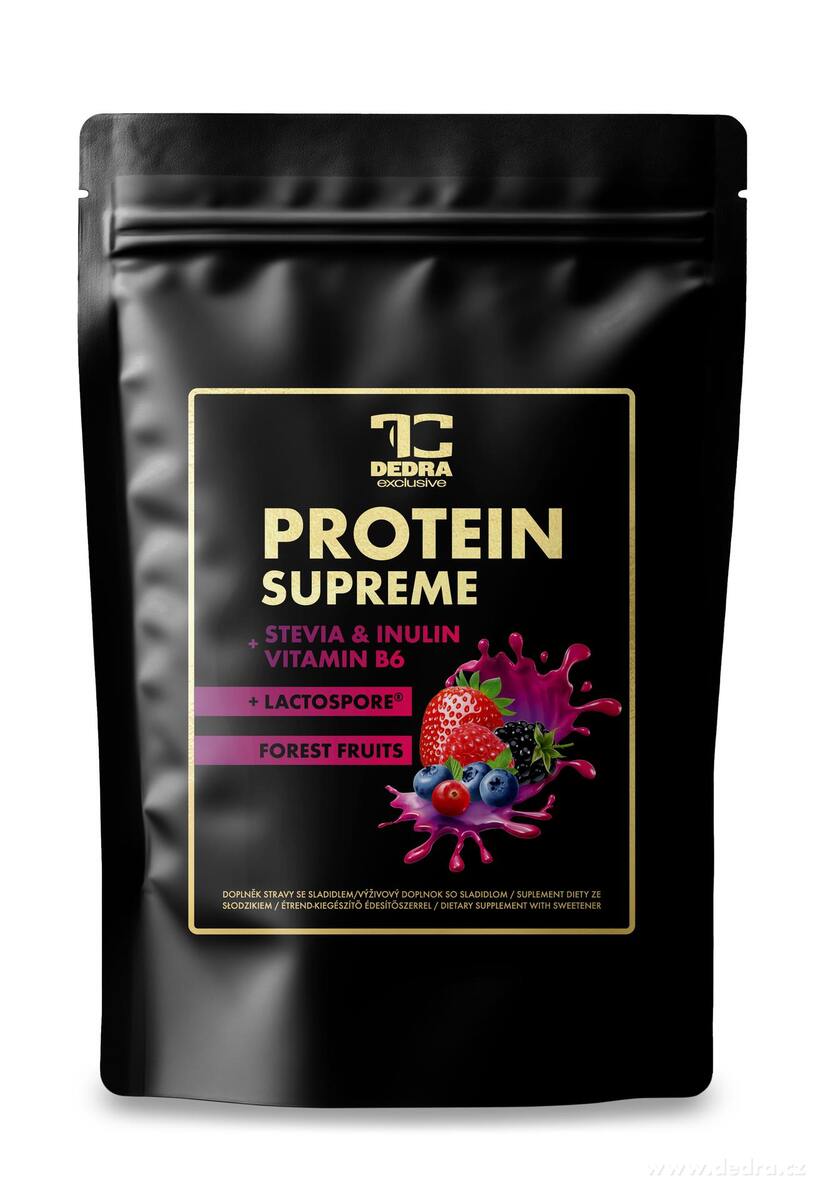 PROTEIN SUPREME | komplexní proteinový nápoj se Stevií, Inulinem a probiotikem LactoSpore®
