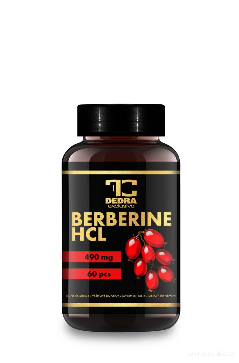 BERBERINE 490 mg | 97 % HCl | podpora hubnutí, metabolismu, trávení a kardiovaskulárního systému | 60 kapslí