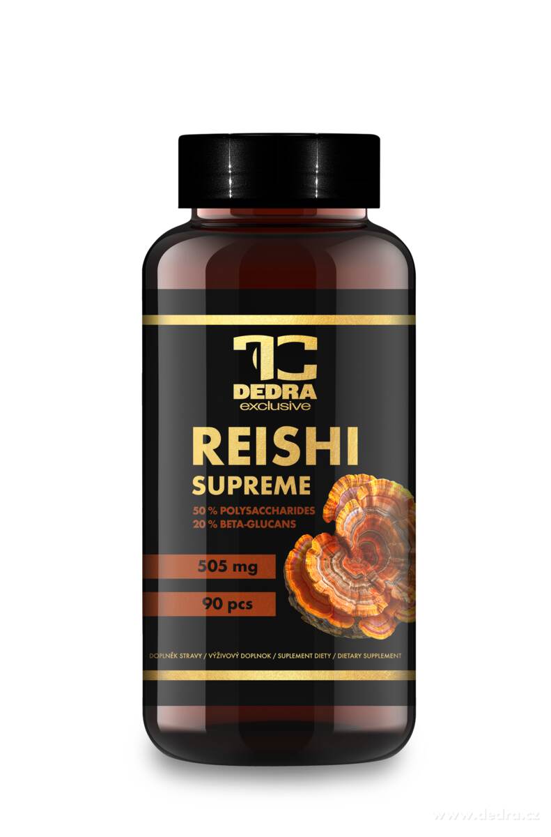 REISHI SUPREME extrakt 505 mg | 50 % polysacharidů a 20 % beta-glukanů