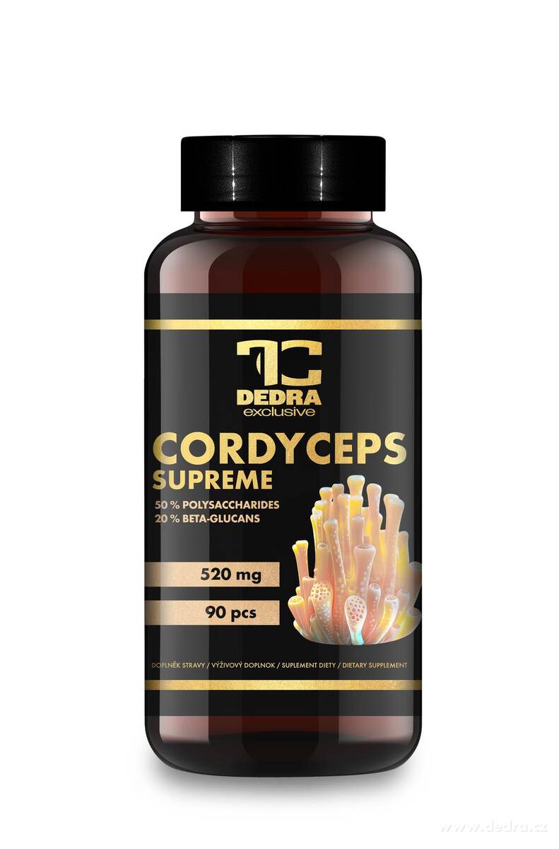 CORDYCEPS SUPREME 520 mg | 50 % polysacharidů + 20 % beta-glukanů