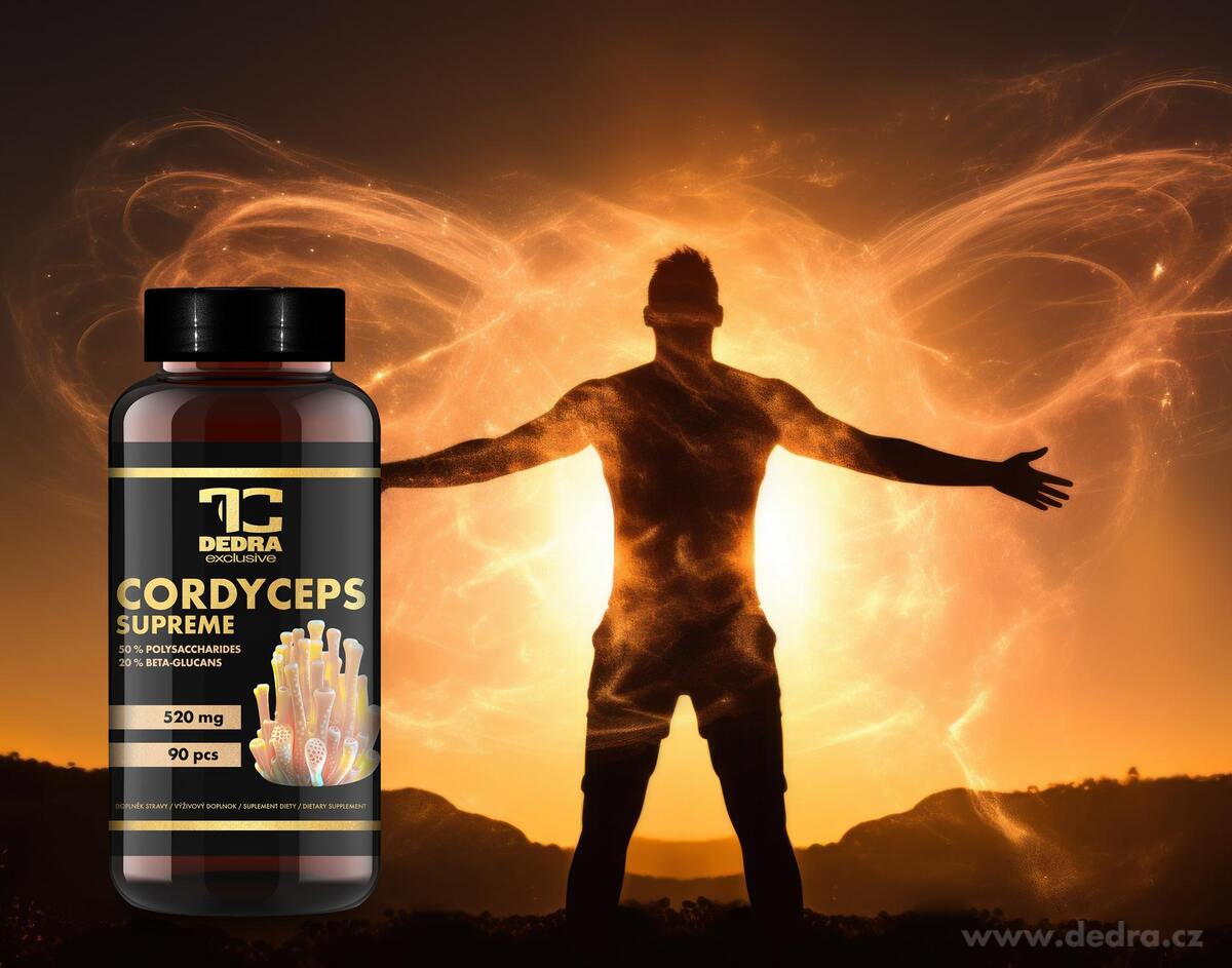 CORDYCEPS SUPREME 520 mg | 50 % polysacharidů + 20 % beta-glukanů