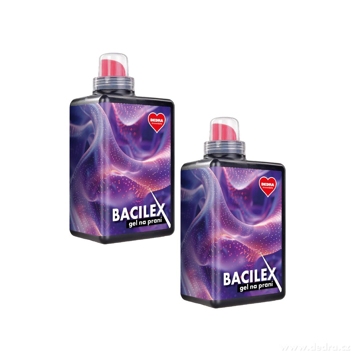 2× BACILEX | hygienický prací gel s antimikrobiální přísadou | na bílé & barevné prádlo | 56 praní