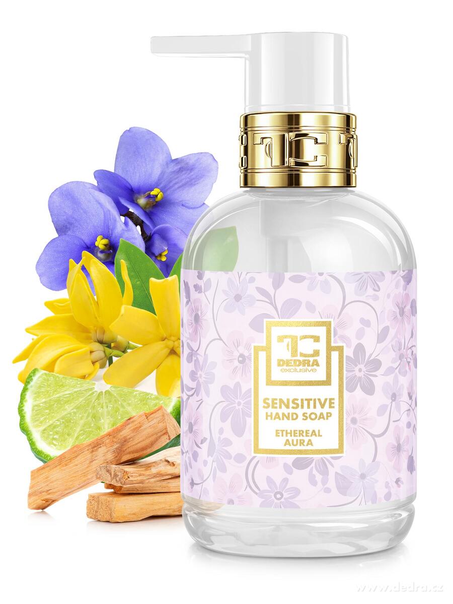 SENSITIVE šetrné zvláčňující mýdlo pro citlivou pokožku | ETHEREAL AURA | 320 ml