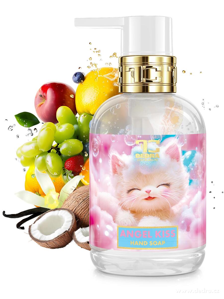 ANGEL KISS | dětské šetrné mýdlo na tělo a ruce | hypoalergenní, bez parabenů | 320 ml