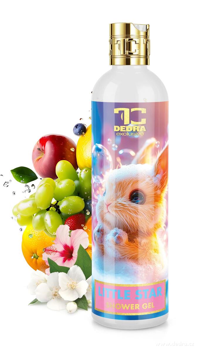 LITTLE STAR | dětský ultra jemný sprchový gel na tělo i vlásky | hypoalergenní, bez parabenů | 320 ml