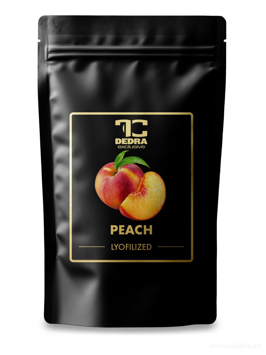 SAMETOVÉ BROSKYNE - lyofilizované plátky, ovocie sušené mrazom