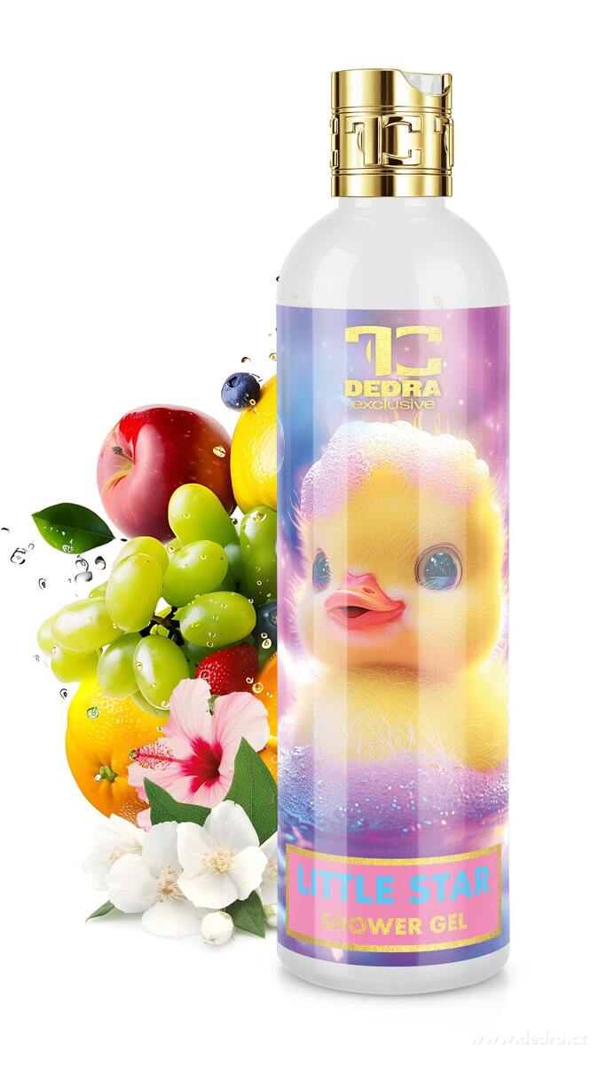 LITTLE STAR | dětský ultra jemný sprchový gel na tělo i vlásky | hypoalergenní, bez parabenů | 320 ml