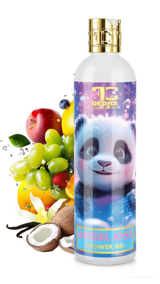 ANGEL KISS | dětský ultra jemný sprchový gel na tělo i vlásky | hypoalergenní, bez parabenů | 320 ml