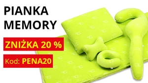 ZNIŻKA 20% na piankę memory ANATOMIXX® ZNIŻKA 20% na piankę memory ANATOMIXX®