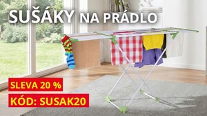 SLEVA 20 % na vybrané SUŠÁKY na prádlo SLEVA 20 % na vybrané SUŠÁKY na prádlo