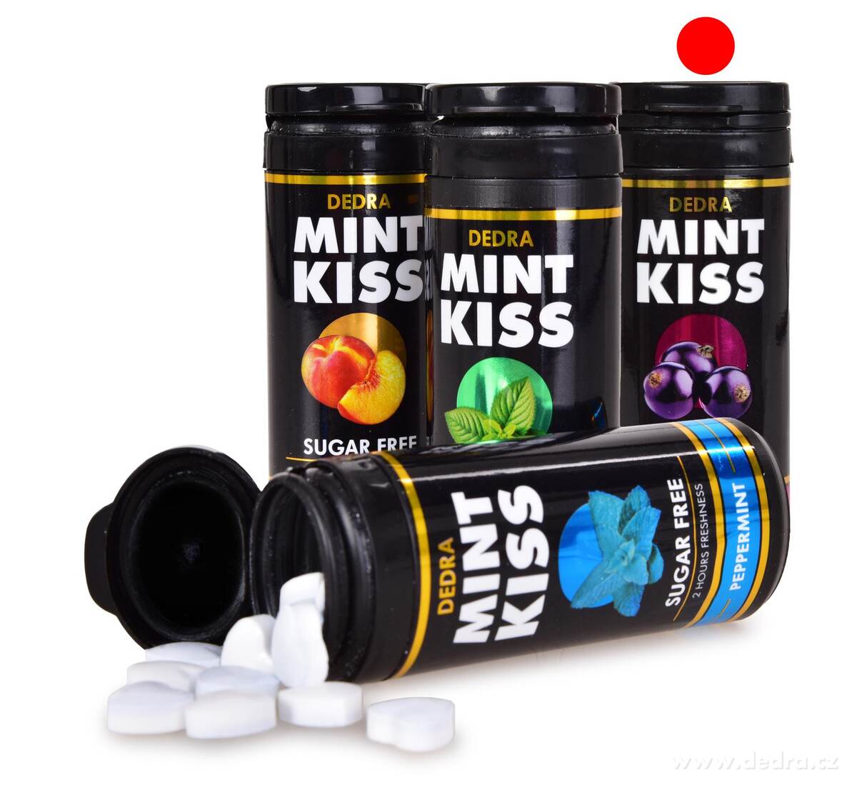 MINT KISS ríbezľovo-mätové osviežujúce pastilky bez cukru