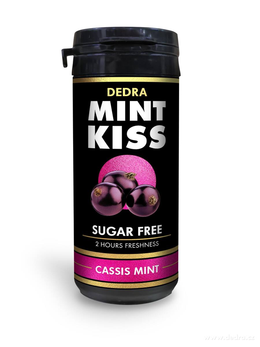 MINT KISS ríbezľovo-mätové osviežujúce pastilky bez cukru