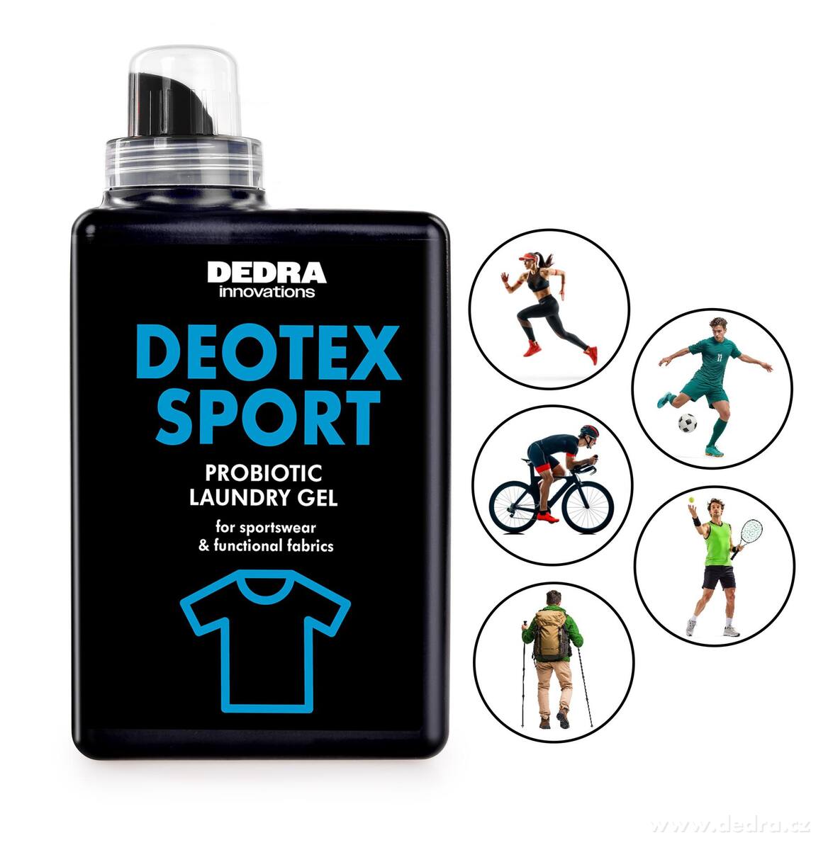 Probiotický prací gel na sportovní a funkční oblečení proti zápachu | DEOTEX™ SPORT | hloubkově čistí & chrání vlákna | 30 praní