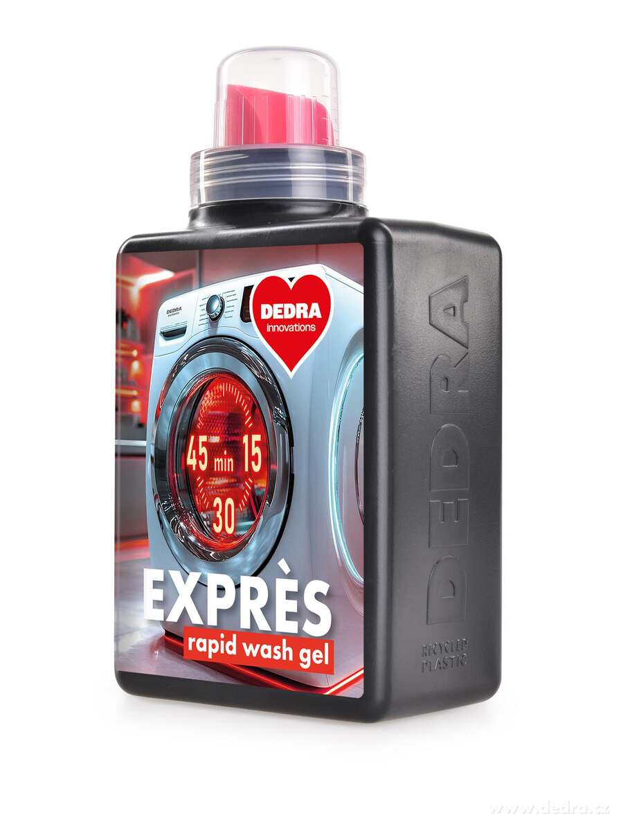 EXPRÈS | gel na praní na expresní programy | svěžest, rychlost & péče | 15 praní