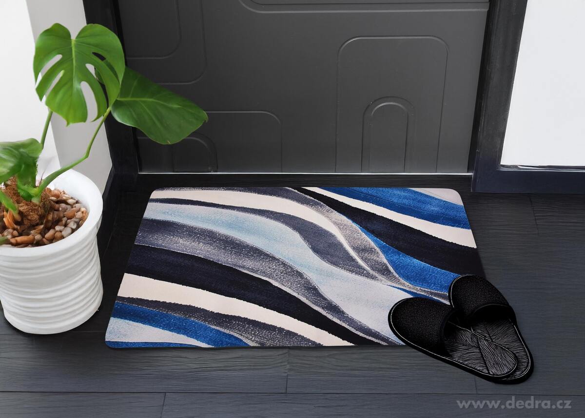 SPA | ULTRASAVÁ křemelinová předložka | rychleschnoucí & protiskluzová | 80 × 50 cm | waves