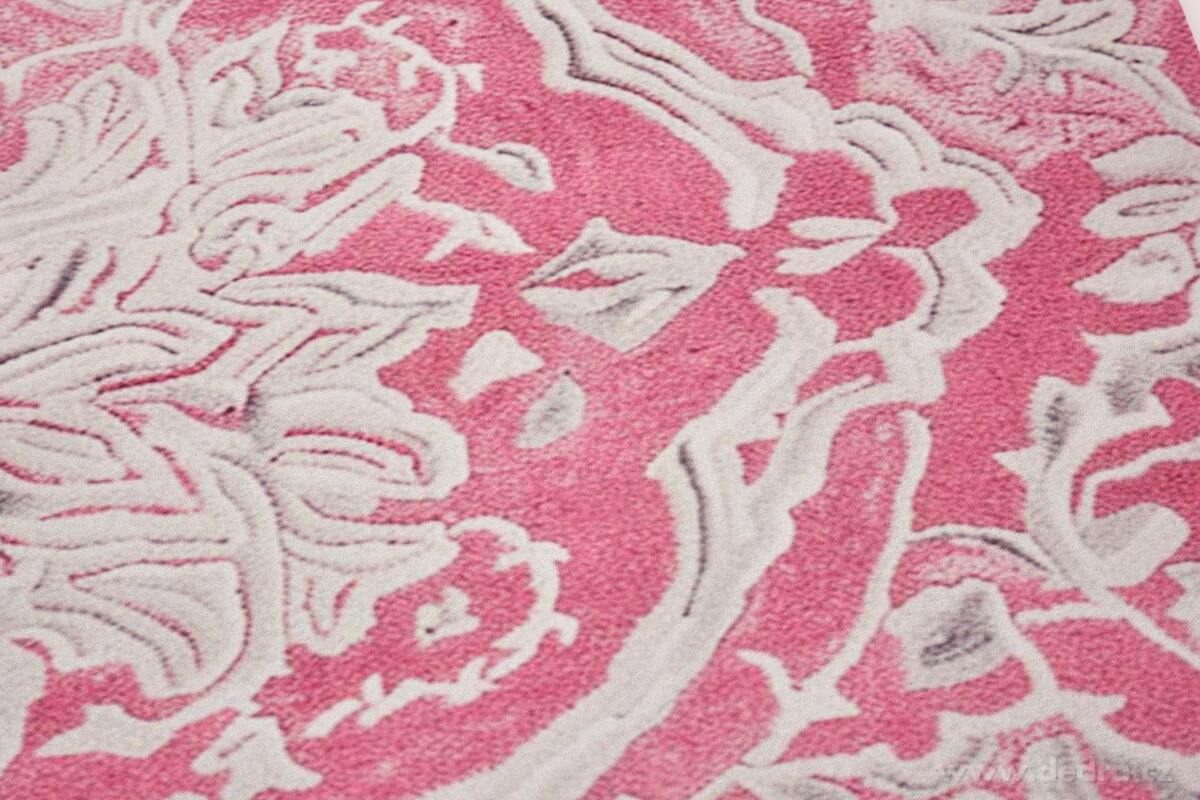 SPA | ULTRASAVÁ křemelinová předložka | rychleschnoucí & protiskluzová | 80 × 50 cm | pink ornament