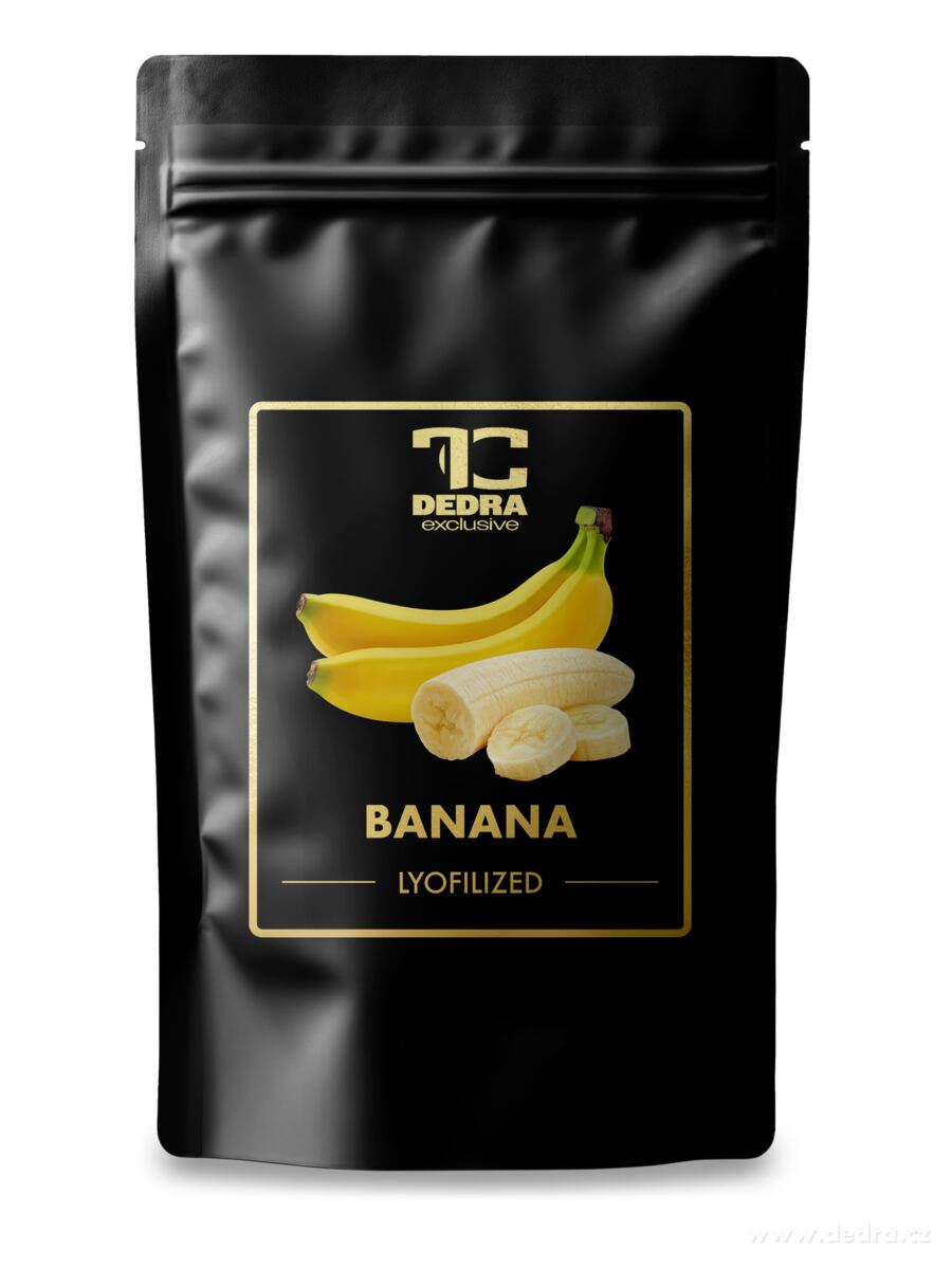 KŘUPAVÉ BANÁNY | lyofilizované plátky, ovoce sušené mrazem | 100 g
