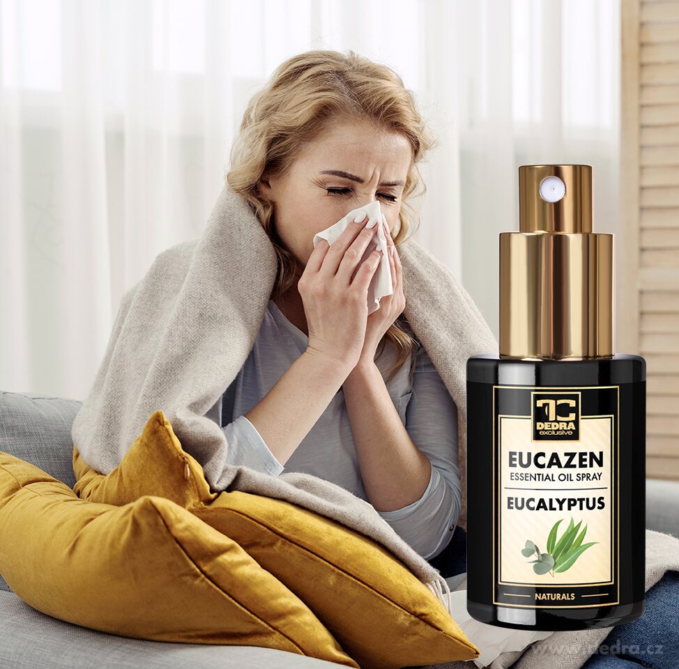 EUCAZEN | přírodní sprej s eukalyptem, mátou & mentolem | příjemné dýchání při „rýmičce“ & okamžité osvěžení | 30 ml
