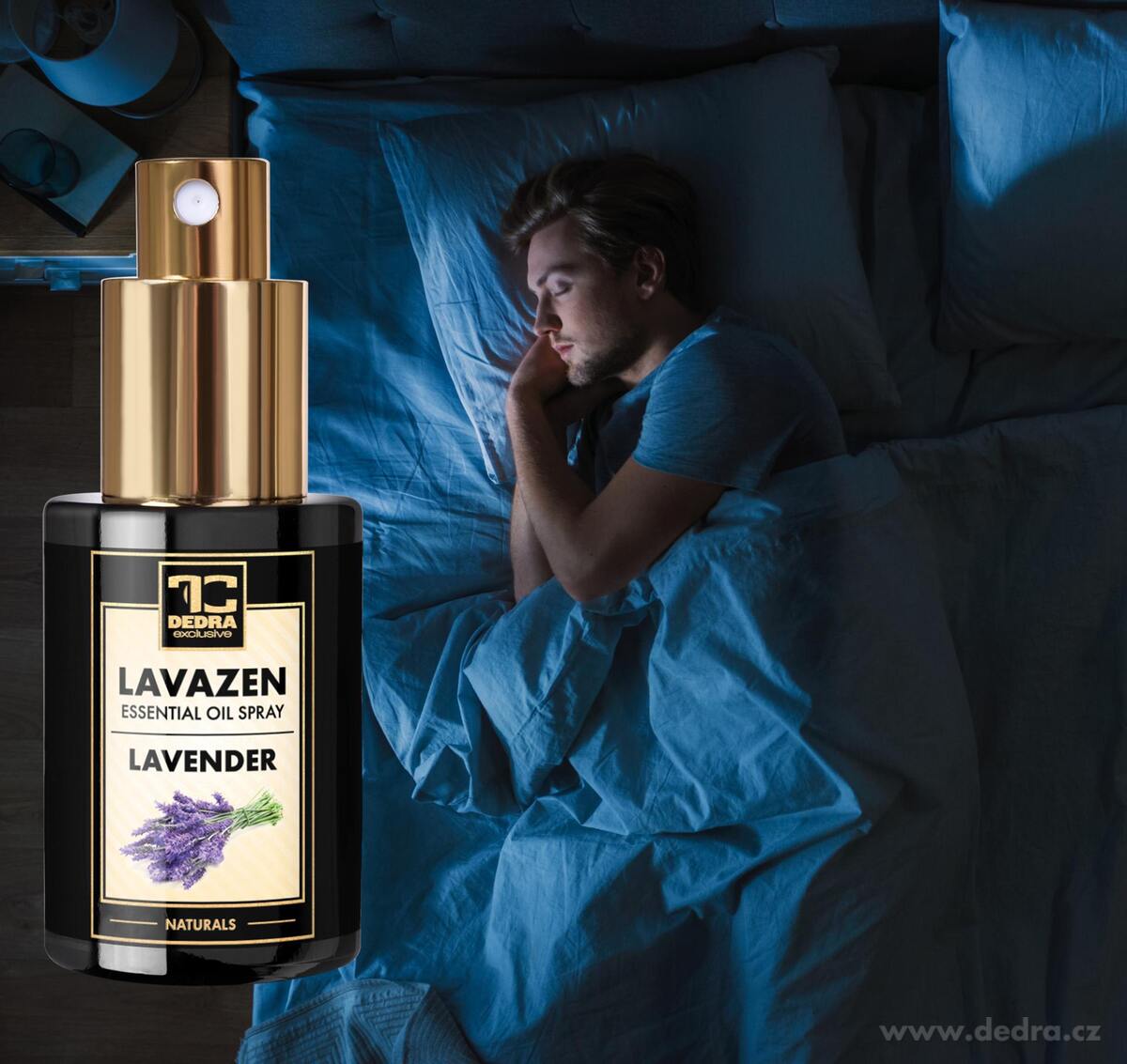 LAVAZEN prírodný sprej s esenciálnymi olejmi levandule a eukalyptu