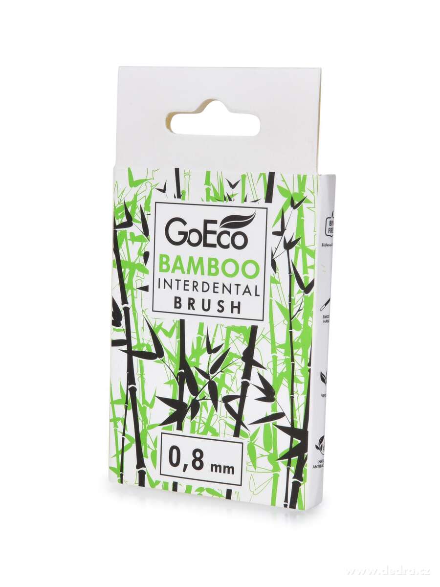 SADA 1+1 | GoEco® BAMBOO | mezizubní kartáčky | 0,8 mm | 12 ks | z bambusu