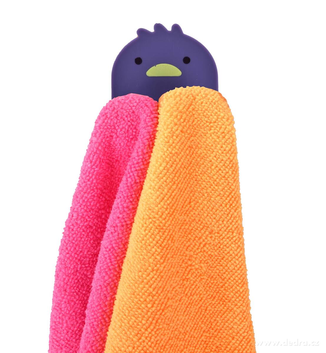 2+1 ZDARMA | KÁČÁTKO | věšák na ručníky & utěrky bez poutka | samolepicí držák bez vrtání | sada 3 ks