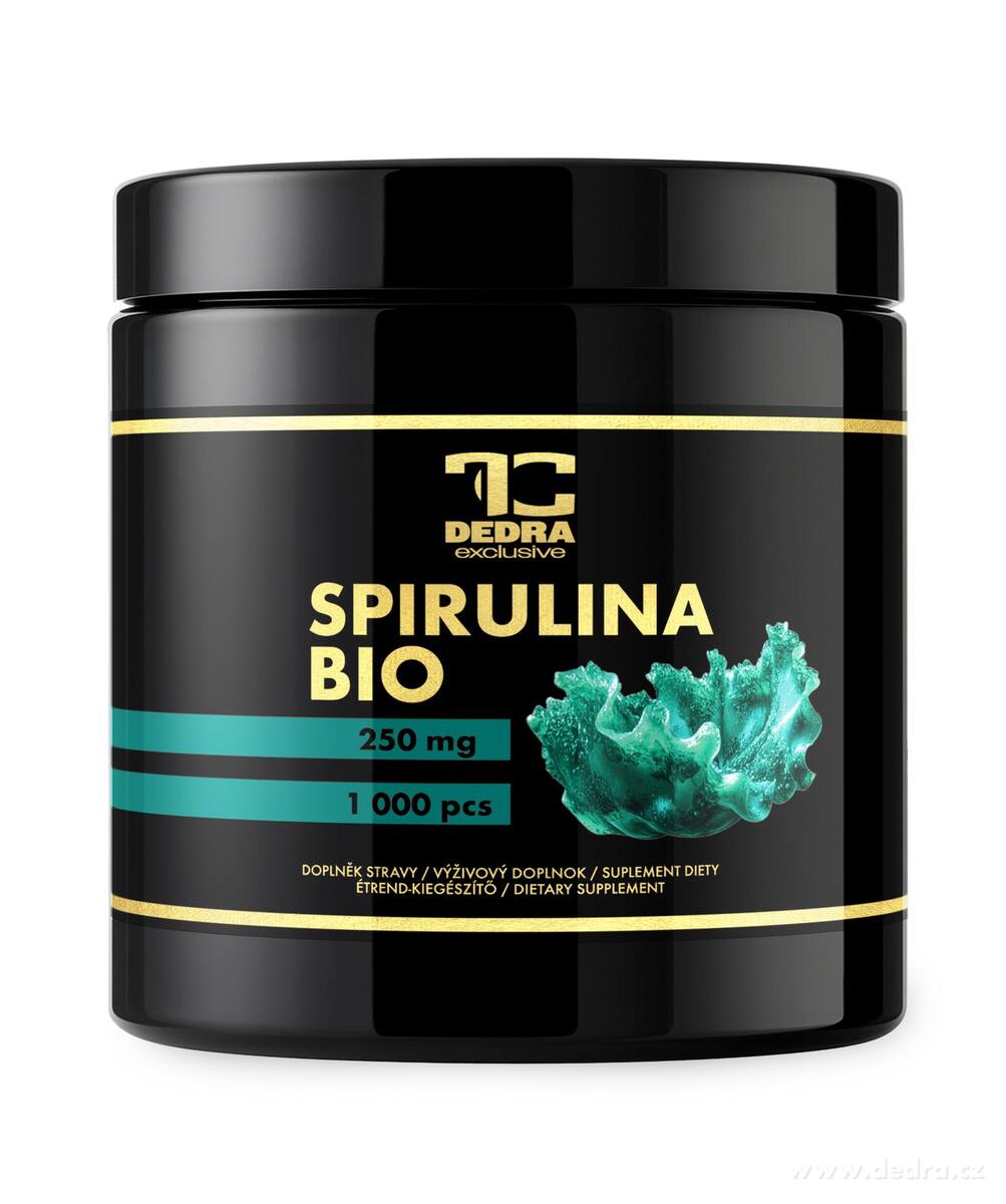 BIO SPIRULINA | Antioxidant | obranyschopnost & vitalita | 1000 tablet x 250 mg | 250 g