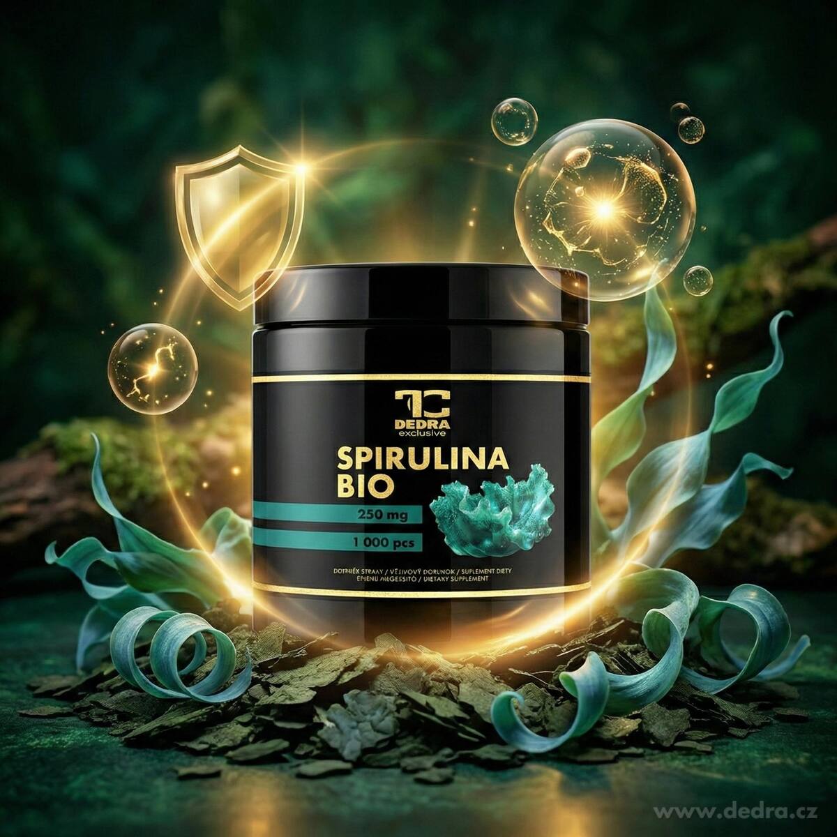 BIO SPIRULINA | Antioxidant | obranyschopnost & vitalita | 1000 tablet x 250 mg | 250 g