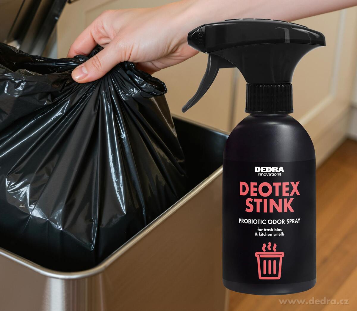 Neutralizátor kuchynských pachov s probiotikami DEOTEX® STINK SPRAY