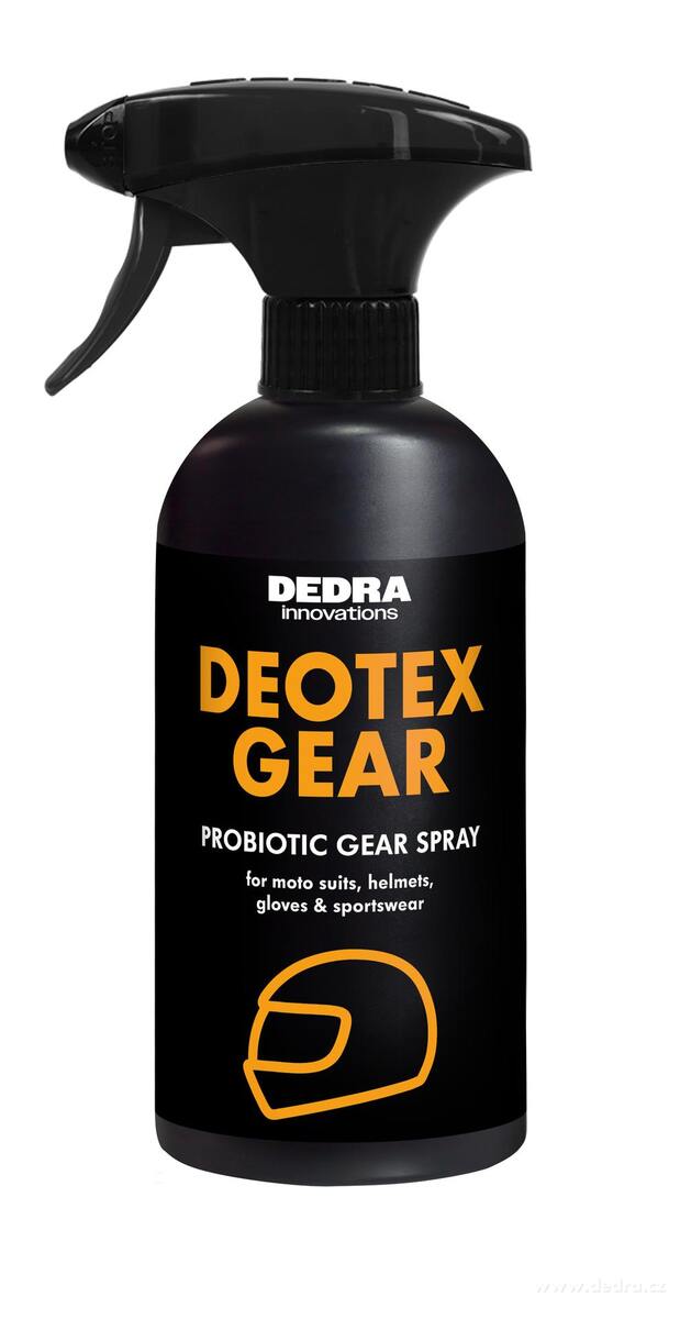 Probiotický sprej na sportovní & motorkářskou výstroj proti zápachu | DEOTEX® GEAR | neutralizuje pachy, chrání & osvěžuje | 500 ml