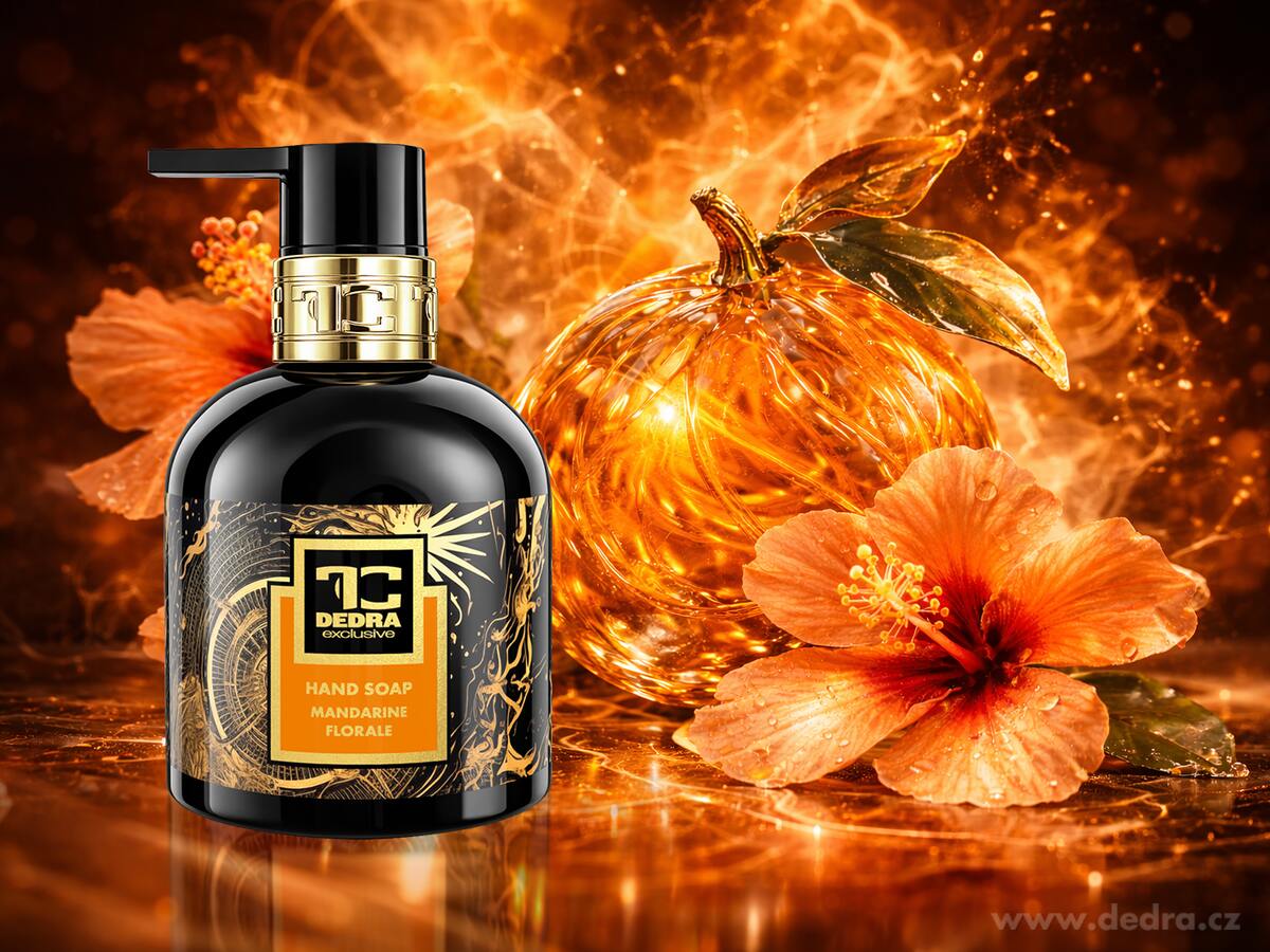 MANDARINE FLORALE exkluzívne šetrné tekuté mydlo s glycerínom a Aloe vera