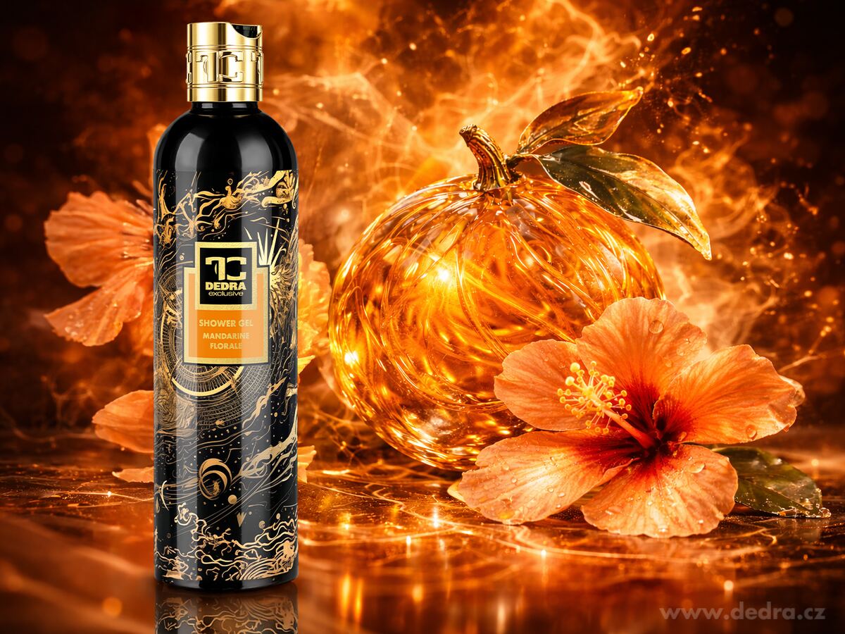 MANDARINE FLORALE | exkluzivní šetrný sprchový gel s glycerinem & Aloe vera | 320 ml | FC DEDRA exclusive