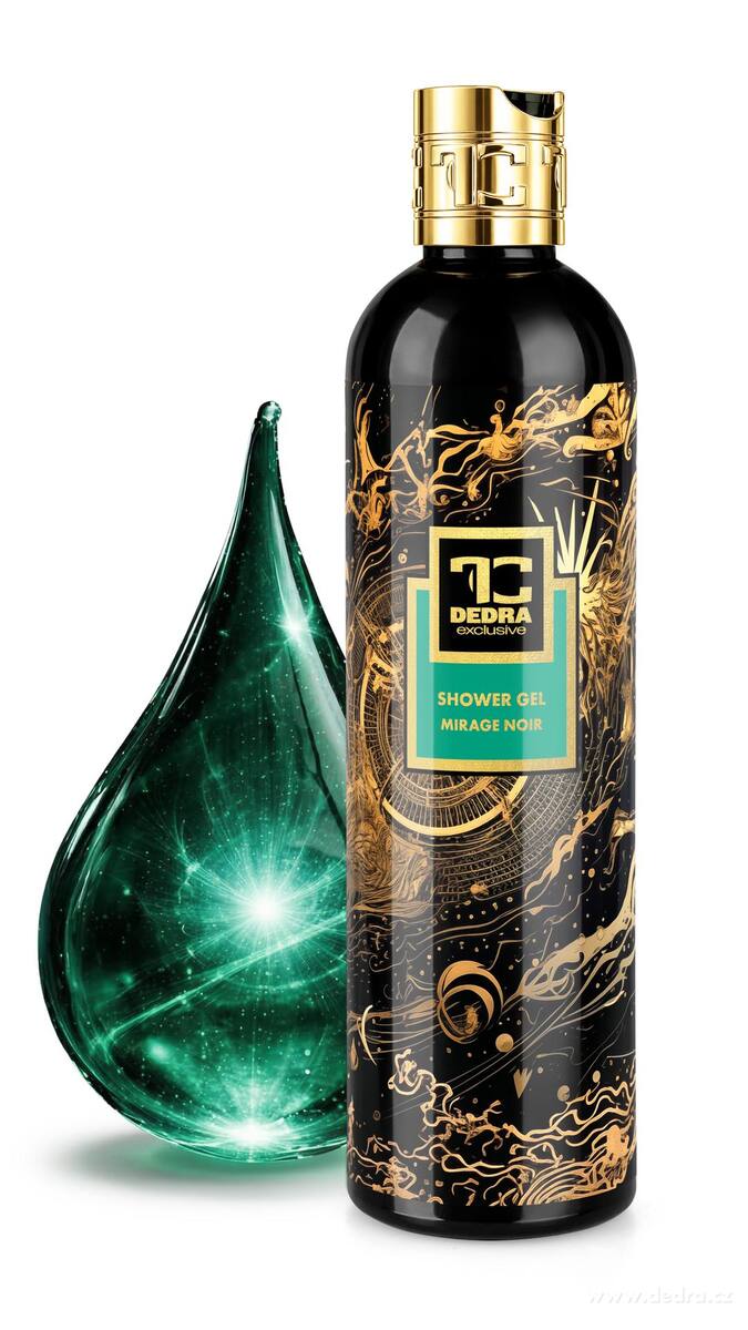 MIRAGE NOIR exkluzívny šetrný sprchový gél s glycerínom a Aloe vera