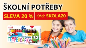 SLEVA 20 % na ŠKOLNÍ POTŘEBY