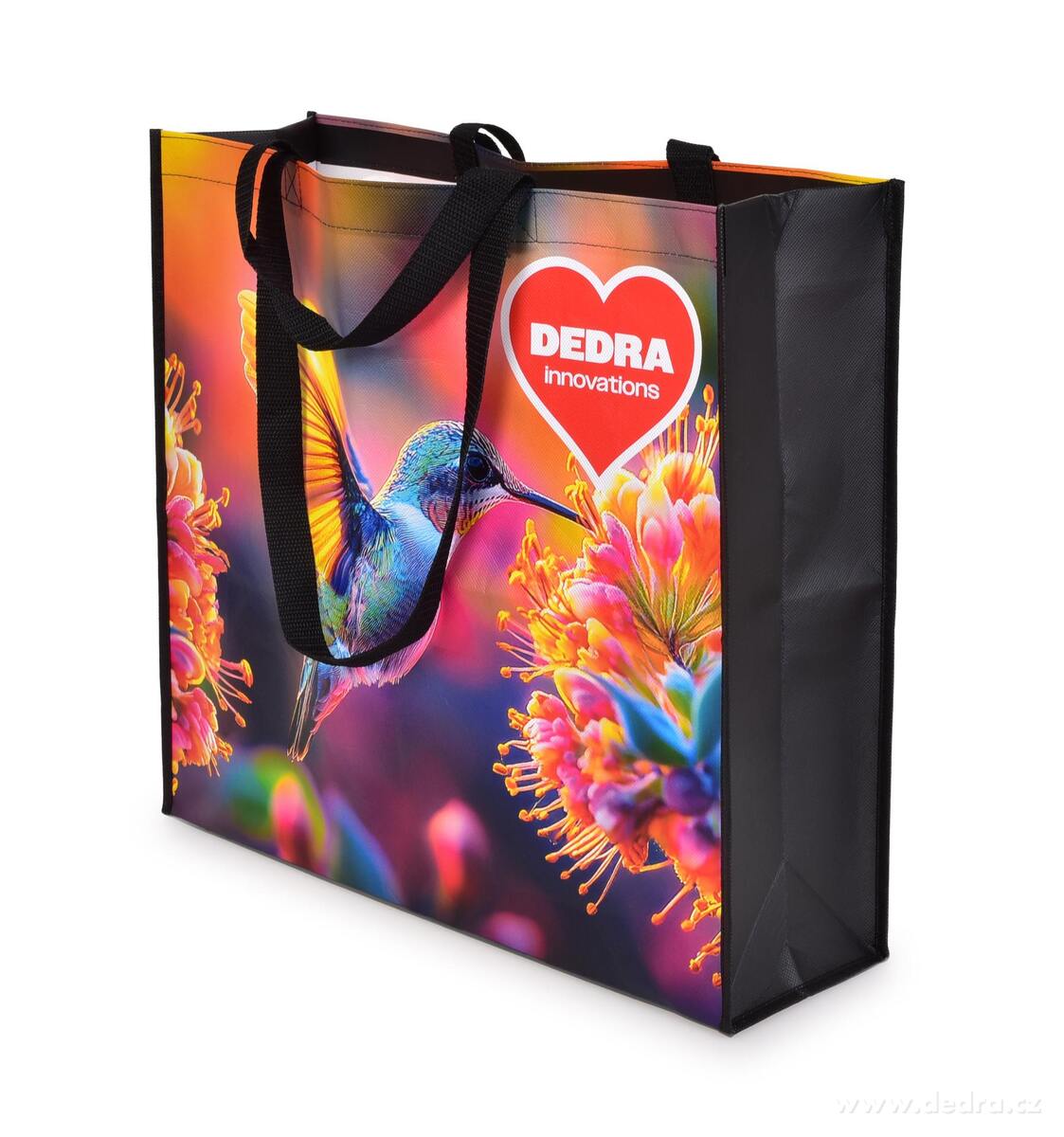 MEGA TAŠKA COLIBRI | 30 L | pevná laminovaná nákupní taška | 4 pevná ucha