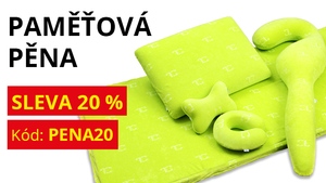 SLEVA 20 % na paměťovou pěnu ANATOMIXX® SLEVA 20 % na paměťovou pěnu ANATOMIXX®