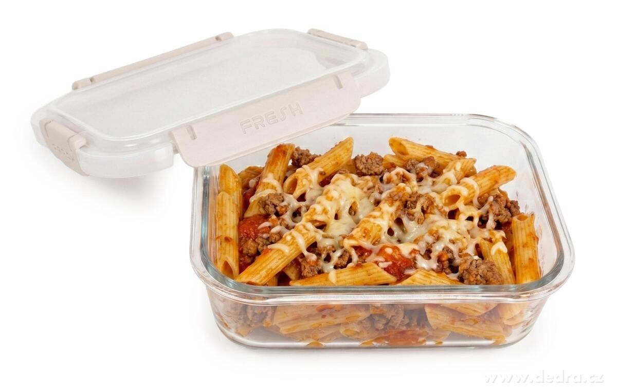 CVAK&CVAK | Skleněná dóza na potraviny 1000 ml | béžová