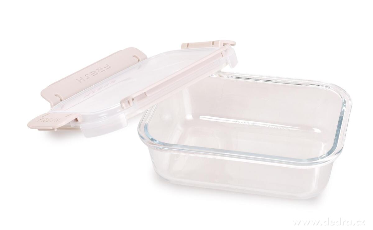 CVAK&CVAK | Skleněná dóza na potraviny 600 ml | béžová