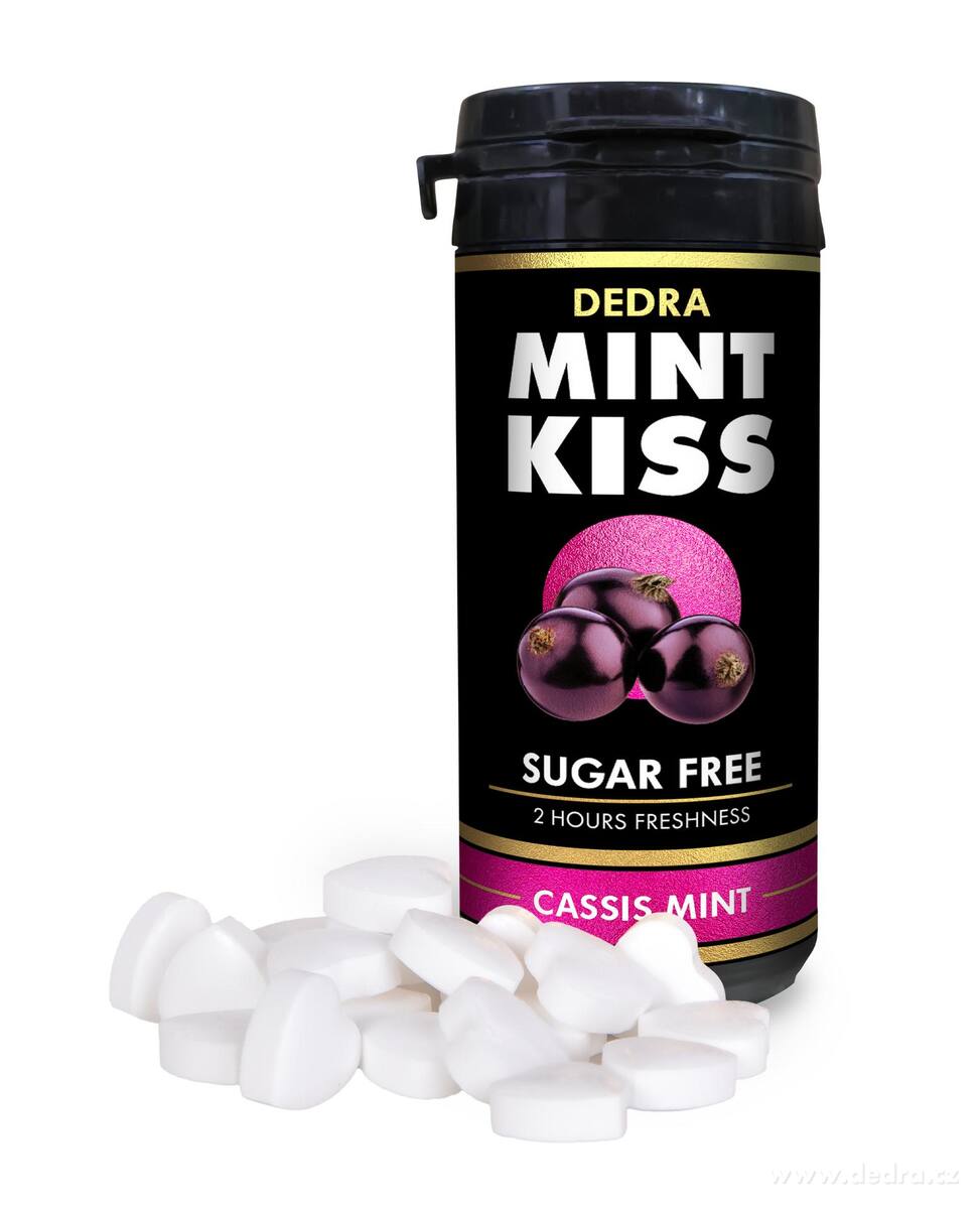 Sada 2+1 | MINT KISS | rybízovo-mátové osvěžující pastilky bez cukru