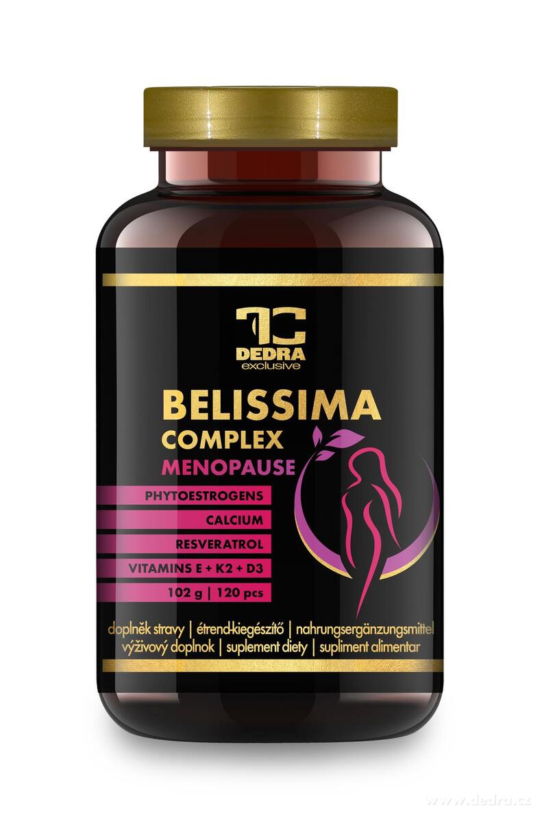 BELISSIMA COMPLEX | menopauza | kosti, srdce a menopauzální komfort | 120 kapslí | 102 g