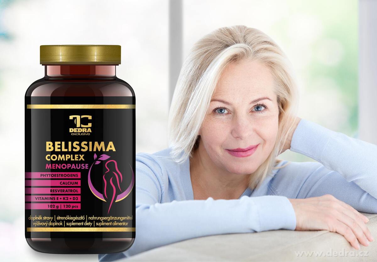 BELISSIMA COMPLEX  | menopauza | kosti, srdce a menopauzální komfort | 120 kapslí | 102 g