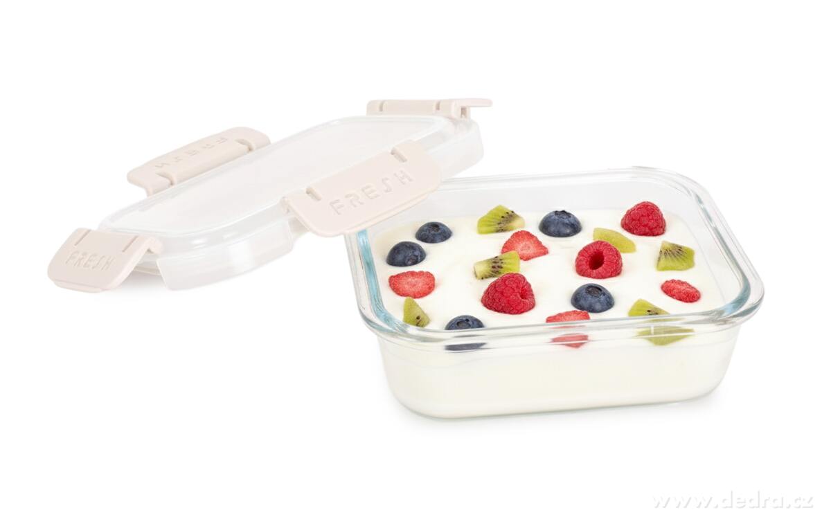 CVAK&CVAK | Skleněná dóza na jídlo 350 ml | béžová